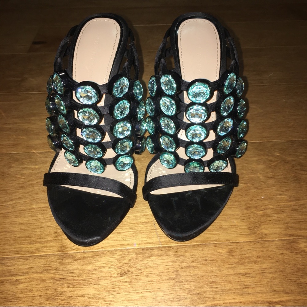 Zara jeweled mules